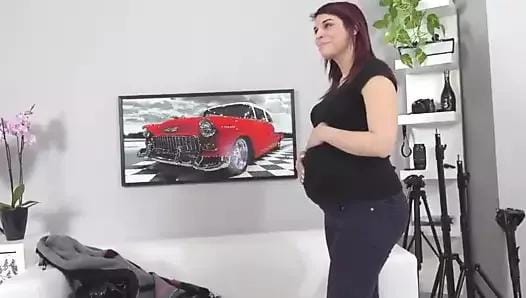 Döküm Hamile Kızıl Saçlı Hardcore Fetiş