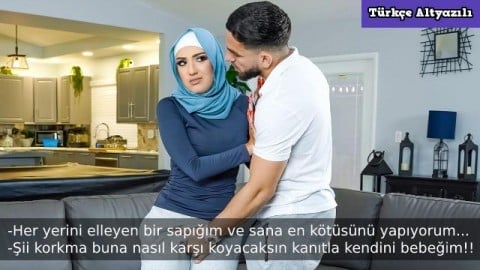 samanlıkta türbanlıyı zorla sikiyor